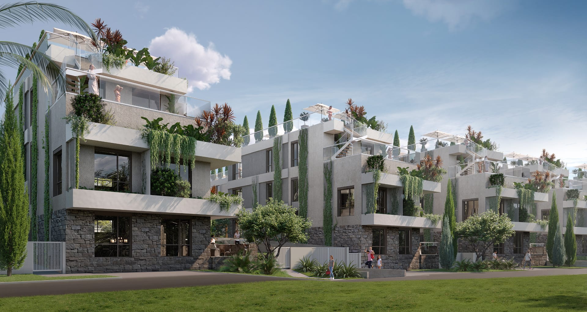 Boka Verde residential park with mountain views, Tivat