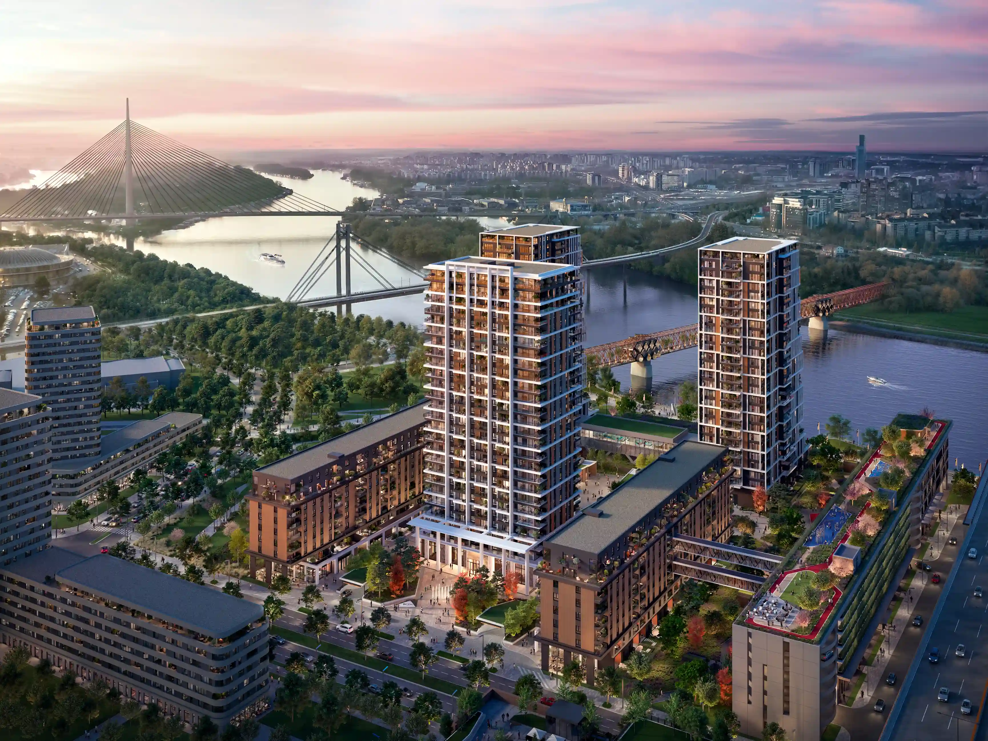 BW Sena building, Belgrade Waterfront