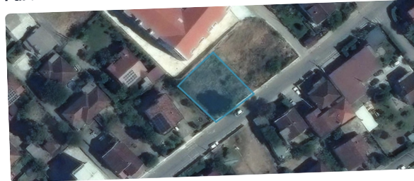 Montenegro cadastre check - orthophoto with parcel outlined
