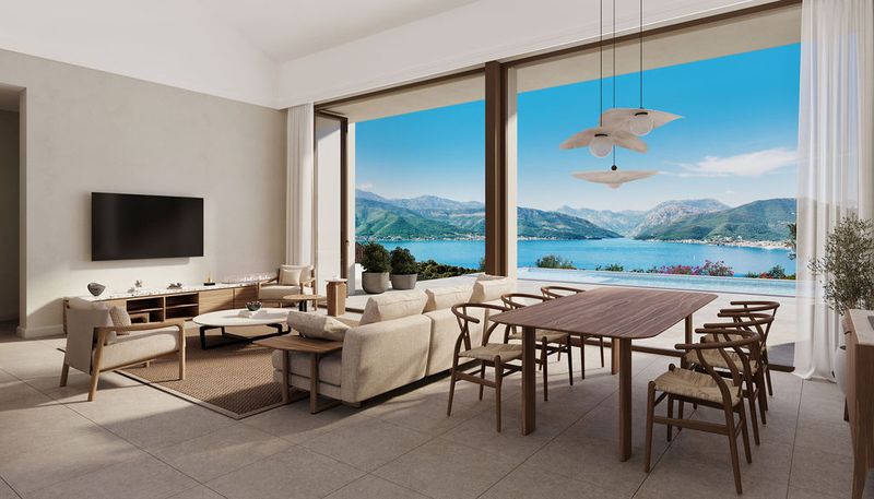 Botanika Villa open-plan living and dining area